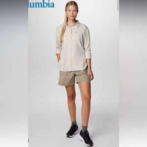 Columbia Women’s Sandy River 6” Cargo Short Khaki Tan Size SM $50 Retail NWT